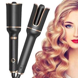 crimp on UK - Irons Curler Automatic Curling Iron Roller Machine Curly Device Ceramic Corrugation for Hair Crimper