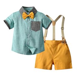 Clothing Sets Top And Kids Cotton Clothes Short Sleeve Tops Pants Little Boys Casual Childrens Daily School Wear Informal CostumesClothing
