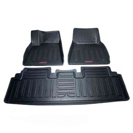 Suitable for Tesla Model S 2014-2020 dedicated foot pads fully surrounded by 3D foot pads waterproof tpe accessories H220415