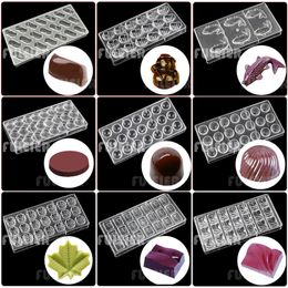 Polycarbonate Chocolate Mould For Baking Candy BonBon Mould Cake Decoration Patisserie Confectionery Tool Bakeware 220601
