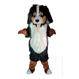 Stage Fursuit Long haired dog Mascot Costumes Carnival Hallowen Gifts Unisex Adults Fancy Party Games Outfit Holiday Celebration Cartoon Character Outfits
