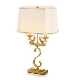 Table Lamps Led E27 Chinese Iron Fabric Lamp.LED Light. Lamp. Desk Dest Lamp For Bedroom FoyerTable