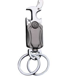 Multifunctional Bottle Opener Keychain Letter Opener Men's Car Waist Buckle Personalized Business Key Ring