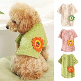 Dog Apparel Sweater Warm Pet Sweaters For Small Dogs Medium Cute Knitted Classic Girls Boys Puppy CatDog