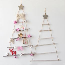 2021 DIY Wooden Christmas Tree Wooden Wall Hanging Christmas Tree New Year Decoration For Home Christmas Tree Ornaments 201006