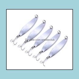 Baits Lures Fishing Sports Outdoors 10Pcs 5Cm/7G 1.96In/0.24Oz Sier Reflector Spoons All-Metal Lure Bait Artificial Sea Bionic Drop Delive