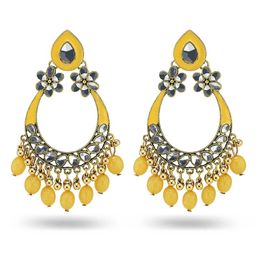 Dangle & Chandelier Ethnic Vintage Women's Accessories Turkish Earring Fashion Jewellery Black Yellow Bell Tassel Dangling EarringsDangle