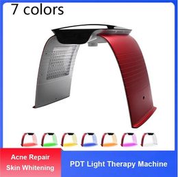 7 Colours LED Facial Mask PDT Light Therapy Moisture Spray Spectrometer Spray Hot Cold Compres Red And Blue Lights Beauty
