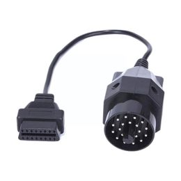 Diagnostic Tools 1pc Obd Ii Adapter For 20 Pin To Obd2 16 Female Connector E36 E39 X5 Z3 20pin Cable U0h8