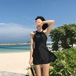 Women's Swimwear Korean Style Sexy One Piece Swimsuit Women Solid Monokini Push Up Swim Suit Pad Open Back Bathing SuitWomen's