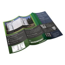 Full Colour Z Folding Leaflet Printing Service Glossy Coated Paper Printing Brochures
