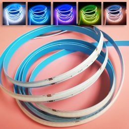 24V COB FOB LED Flexible Strip Light RGBW 4 in 1 Color Changing 784LEDs/m Rope Tape Smooth Linear IP44 Waterproof High Density for Counter Celling Lighting