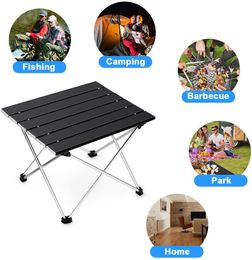 Ultralight Portable Folding Camping Table Foldable Outdoor Dinner Desk High Strength Aluminium Alloy For Garden Party Picnic BBQ