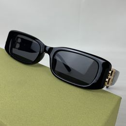 Retro BB Sunglasses Fashion Small Rectangle BB Women Men Brand Design Ladies Skinny Outdoor Shopping Shade UV protection business travel goggles