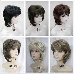 8 Colour Short Curly Women Wig Ladies Daily Hair Wig Cosplay Wigs