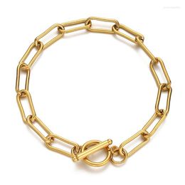 Statement Bracelet For Women Curb Cuban Link Chain Stainless Steel Womens Toggle Bracelets Chains Jewellery