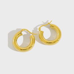 Hoop & Huggie Uniorsj Arrival 100% 925 Sterling Silver Simple Earrings For Women JewelryHoop