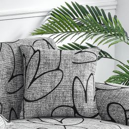 Pillow Case Print Cushion Cover Elastic Throw Pillow Case For Sofa Car Home Decorative case 220623