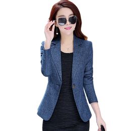 Women's Suits & Blazers Womens Business Jackets Spring Autumn Elegant One Button Slim Office Female Jacket Casual Women TopsWomen's