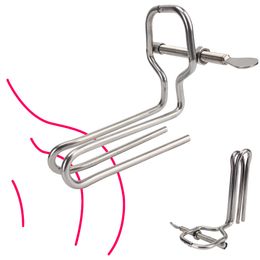 Vaginal Expander Anal Dilator Ass Butt Plug Voyeuristic Device Stainless Steel Adjustable Fetish sexy Toy for Men Woman