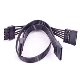 Computer Cables & Connectors Pin To 3 Ports SATA Straight Right Angle Power Supply Cable For Cooler Master Silent Pro Hybrid 1300W 1050W 850