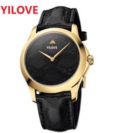 5A quality Top model Fashion Lady Watches 38mm Casual bee skeleton women wristwatch letter genuine leather Strap Clock Luxury female Watch Gifts
