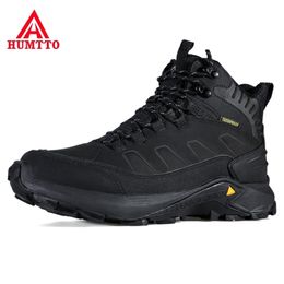 Winter Waterproof Platform Boots Men Safety Work Mens Shoes Leather Brand Designer Lace Up Rubber Motorcycle Ankle Boots Man 210315
