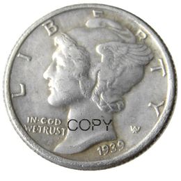 US Mercury Dime 1939 P/S/D Silver Plated Craft Copy Coins metal dies manufacturing factory Price