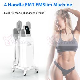 4 Handles EMT EMSlim body shaping fat burning machine strengthen tone firm abdomen suitable for men and women of all ages