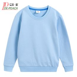 Hoodies & Sweatshirts DE PEACH Autumn Cotton Children Loose Casual Sweatshirt Ba 220823