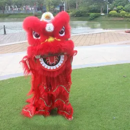 Mascot doll costume 14 Inch Lion Dance Chinese Traditional Mascot Costume Family Props Dress Up Cultural Party Carnival