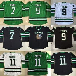 Mit Fighting Sioux Jersey Mens Blank 7 TJ Oshie 9 Jonathan Toews 11 Zach Parise Fighting Sioux DAKOTA College Hockey Jerseys Cheap S-3XL