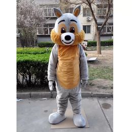 Hallowee grey Squirrel Mascot Costume Top Quality Cartoon Anime theme character Carnival Adult Unisex Dress Christmas Birthday Party Outdoor Outfit