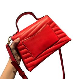 Evening Bags Women Convertible Shoulder Bag Sheepskin Material Striped Milk Tea Black Red Taupe Colours Top HandEvening