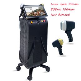 NEW Laser hair removal permanent depilacion 3 Wavelengths 755 808 1064 Laser fast results without downtime lazer machine