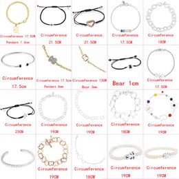 porcelain rings UK - 2021 new style 925 silver classic cute bear youth beautiful bracelet fashion ladies jewelry factory whole329z