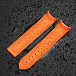 Nylon Rubber Silicone Strap For Omega 300 SEAMASTER 600 Ocean Planet Speedmaster Watch Bracelet Watch Band Chain Accessories237n