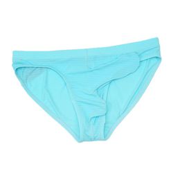 silk brief panties UK - Underpants Mens Briefs Ice Silk Penis Sleeve Pouch Panties Elephant Nose Underwear High Elastic Lingerie Brief Summer Cool UnderpantsUnderpa