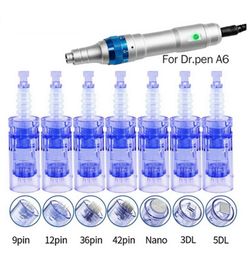Dr. Pen A6 Bayonet Needle Cartridge for Electric Derma Pen Microneedling MTS Skin Care 9/ 12/ 36/ 42/ Nano Tattoo 1/3/5/7pin Auto Replacement micro needles Tips