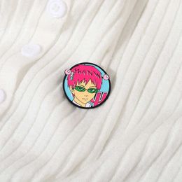 Cartoon Brooch souvenir Qi Mu Nanxiong's disaster metal badge cos props Book pin