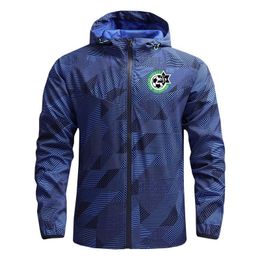 Men's Jackets Hooded Maccabi Haifa Logo Print Custom Made Solid Colour Men Zipper Hoodie Jacket Casual High Street Hip Hop Man Streetwear