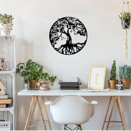 Tree of Life Metal Wall Sign Family Love Stencil Laser Cut Metal Decorative