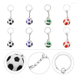 Keychains Pcs Simulation Football Keychain Key Ring Hanging Pendant Bag DecorKeychains Forb22