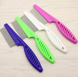 Flea Comb for Dogs Cats Pet Lice Combs Remove Fleas and Flea Eggs Tear Stain Remover Pets Grooming Kit