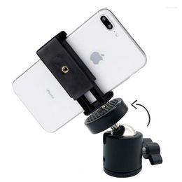 Tripods Universal Moblie Phone Clip Bracket Holder Mount 1/4 Screw Shoe Tripod Monopod Stand For Smartphone CameraTripods