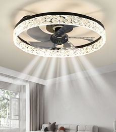 Ceiling Fan With Led Light And Remote Lamps Modern Lamp Bedroom Study Restaurant RC Dimming