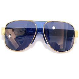 Oversized Alloy Frame Sunglasses Men Women Fashion Famous Brand Glasses Vintage 2022 Design Luxury UV400 Eyewear