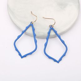 Dangle & Chandelier Colours Designer Frame Teardrop Earrings For Women Fashion Jewellery Painting Metal Water Drop Statement EarringsDangle Ode