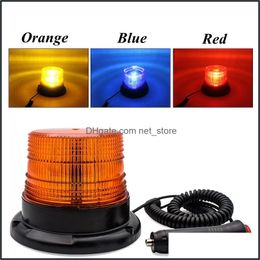 Traffic Light Warning Flash Beacon Emergency Indication Led Lamp Car Rotating Traffice Safety Magnet Ceiling Box Strobe Drop Delivery 2021 R