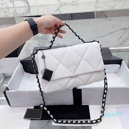 Designer Fashion Bags 30CM/26CM Ladies Sequin White Shoulder Bag Chain Classic Handbag